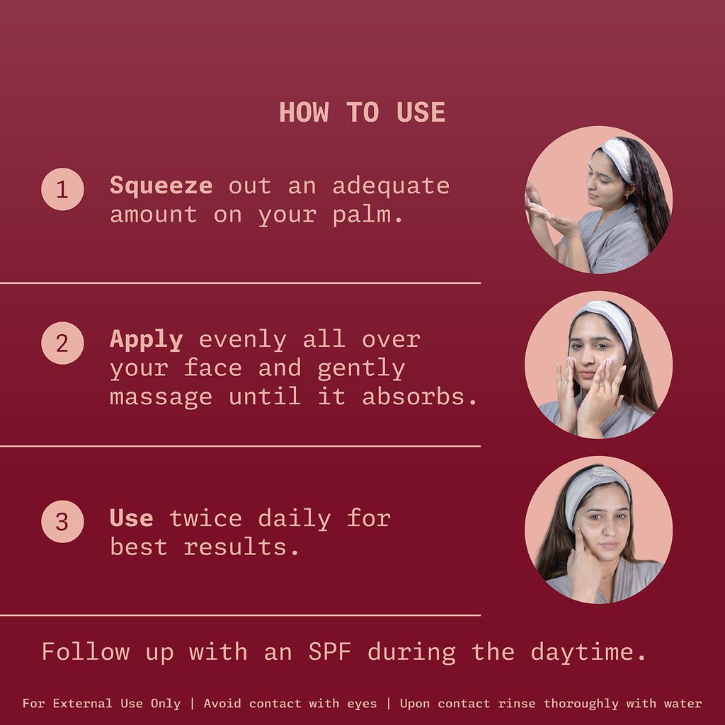 Ningen Daisy Brightening Cream I Enriched with Vitamin C and Plum Extracts I Irritation Free, Paraben Free I Helps Reduce Tan, Bleminshes and Dark Spots I 100g