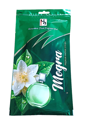 Premium Mogra Incense Sticks - Fresh Fragrance by Shreeji Trading Co.Pack of -2
