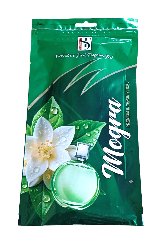 Premium Mogra Incense Sticks - Fresh Fragrance by Shreeji Trading Co.Pack of -2
