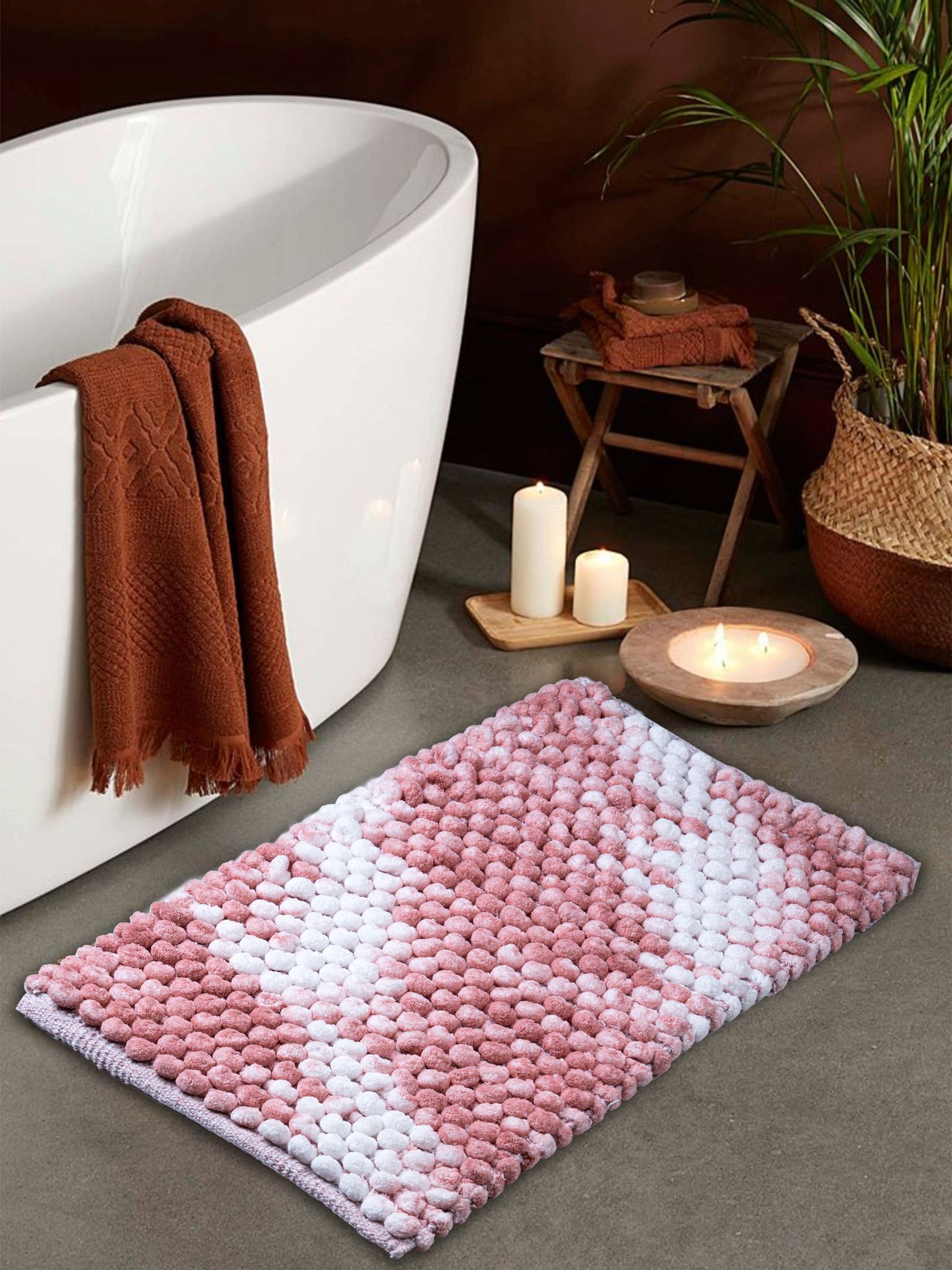 Aqua Burst Bobble Bath Mat