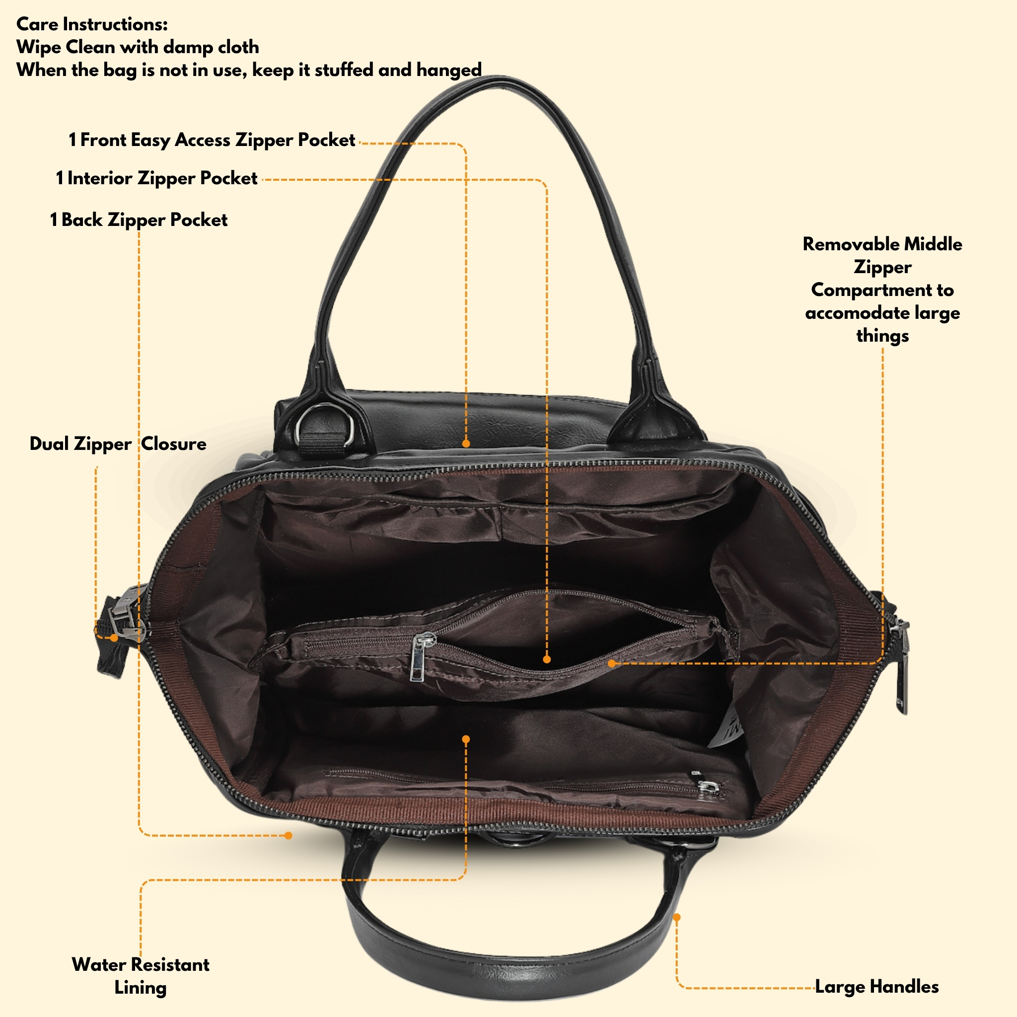 Women Handbag Pu Leather Crossbody Sling Bag Stylish Office Bag Lightweight Water Resistant Satchel Shoulder Bag With Detachable Strap