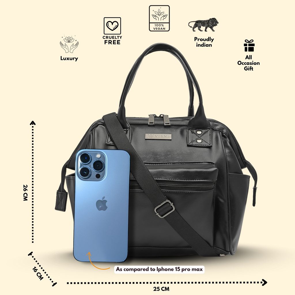 Women Handbag Pu Leather Crossbody Sling Bag Stylish Office Bag Lightweight Water Resistant Satchel Shoulder Bag With Detachable Strap