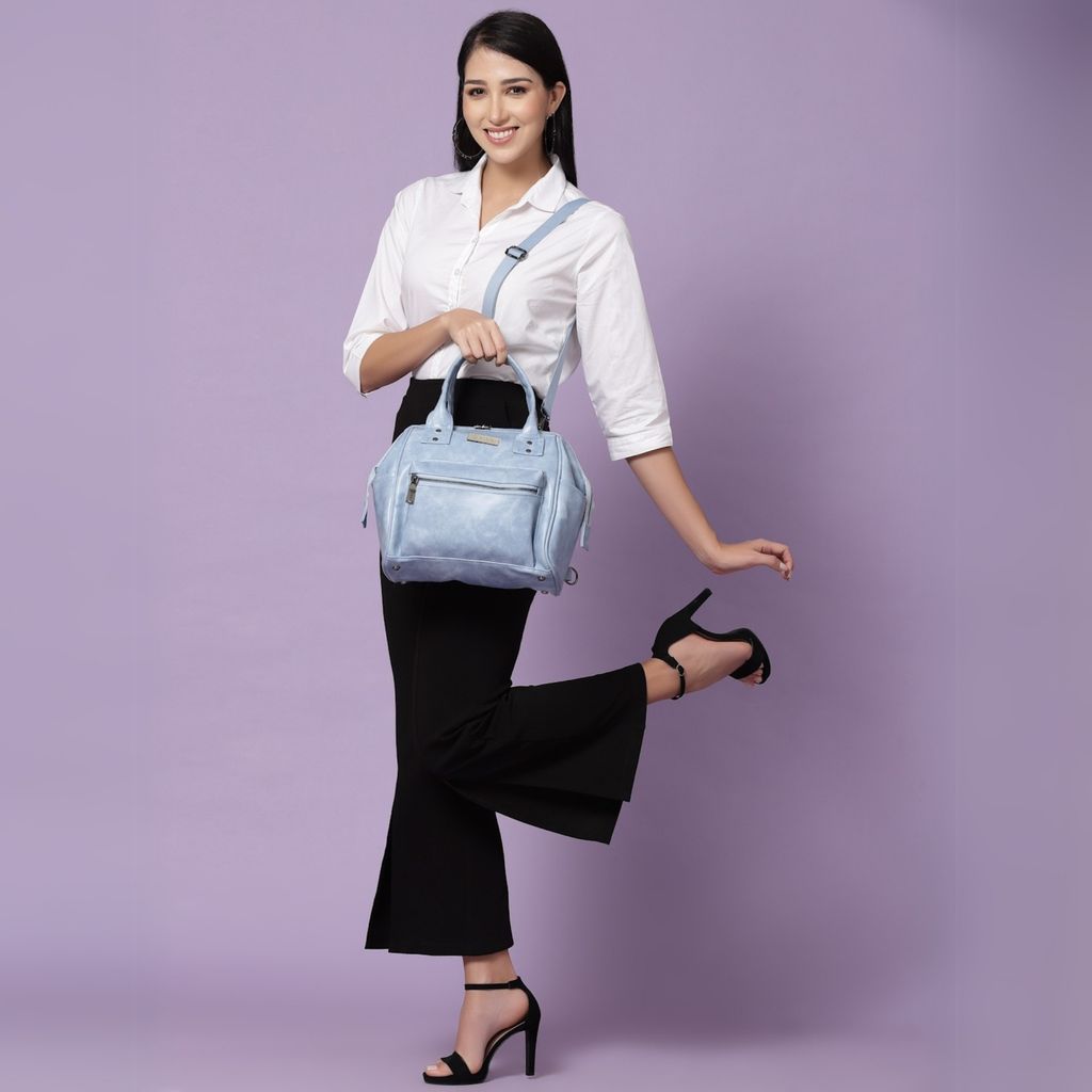 Women Handbag Pu Leather Crossbody Sling Bag Stylish Office Bag Lightweight Water Resistant Satchel Shoulder Bag With Detachable Strap