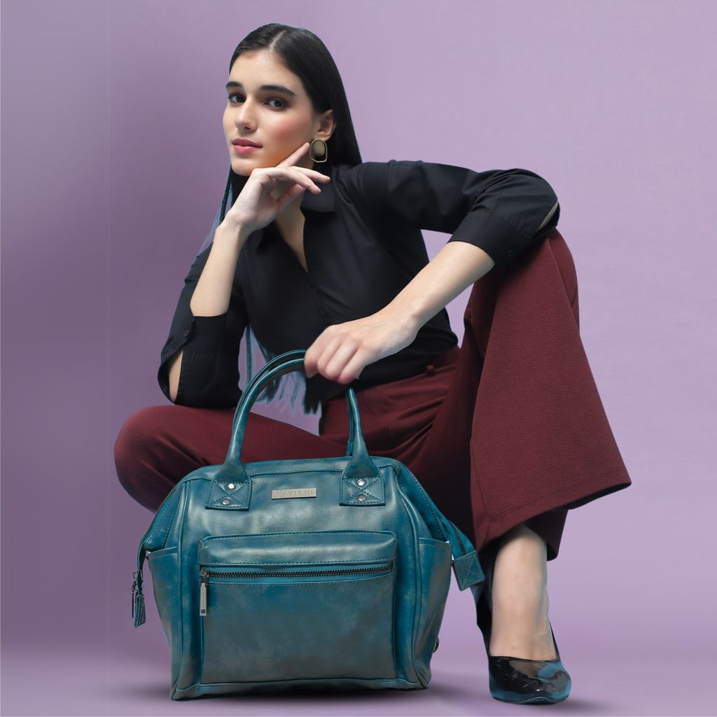 Women Handbag Pu Leather Crossbody Sling Bag Stylish Office Bag Lightweight Water Resistant Satchel Shoulder Bag With Detachable Strap