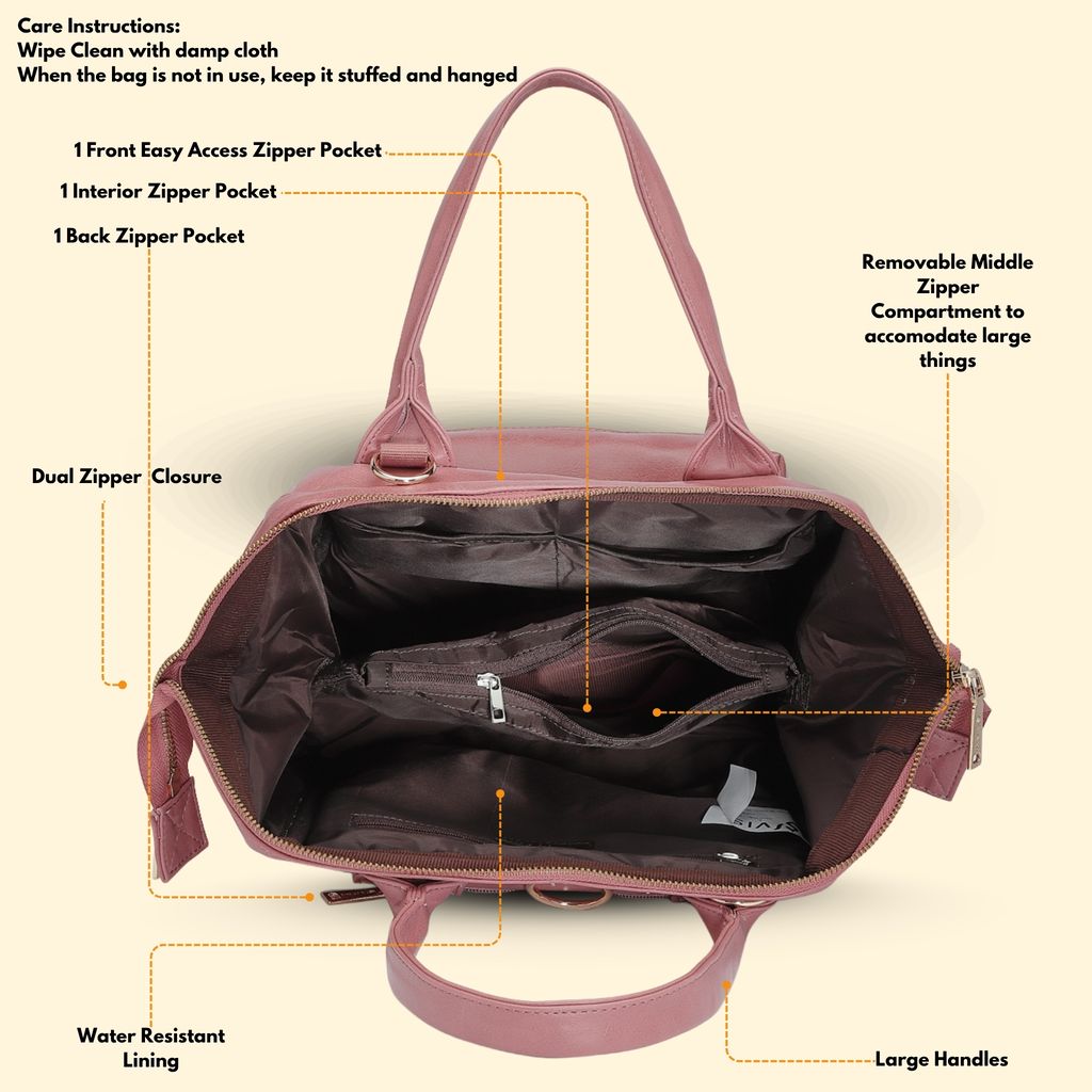 Women Handbag Pu Leather Crossbody Sling Bag Stylish Office Bag Lightweight Water Resistant Satchel Shoulder Bag With Detachable Strap