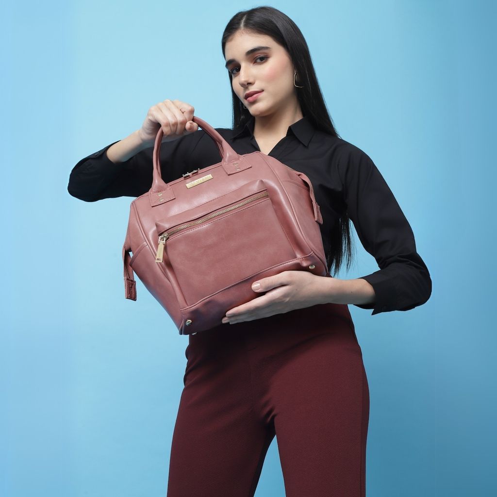 Women Handbag Pu Leather Crossbody Sling Bag Stylish Office Bag Lightweight Water Resistant Satchel Shoulder Bag With Detachable Strap