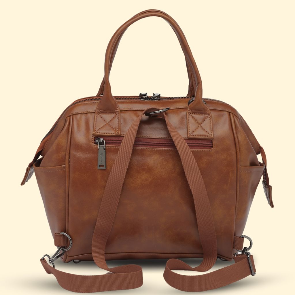 Women Handbag Pu Leather Crossbody Sling Bag Stylish Office Bag Lightweight Water Resistant Satchel Shoulder Bag With Detachable Strap