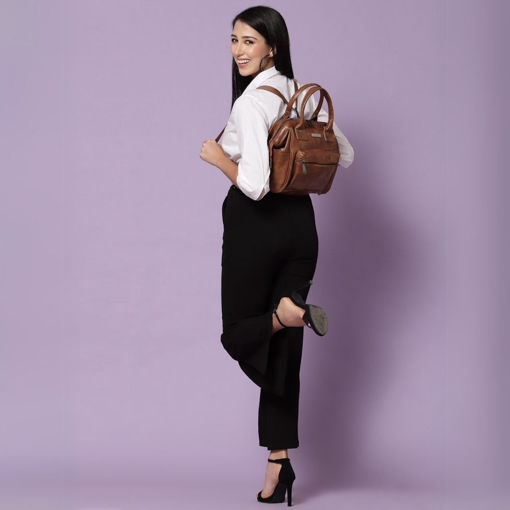 Women Handbag Pu Leather Crossbody Sling Bag Stylish Office Bag Lightweight Water Resistant Satchel Shoulder Bag With Detachable Strap