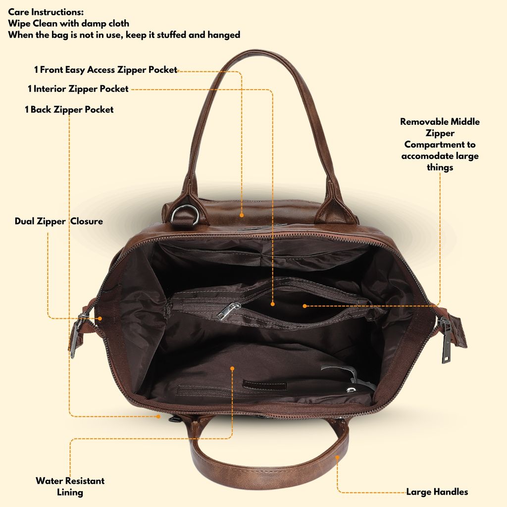 Women Handbag Pu Leather Crossbody Sling Bag Stylish Office Bag Lightweight Water Resistant Satchel Shoulder Bag With Detachable Strap