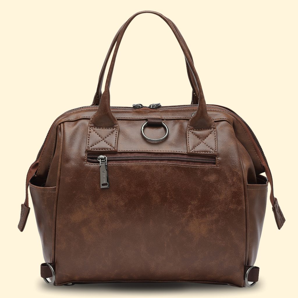 Women Handbag Pu Leather Crossbody Sling Bag Stylish Office Bag Lightweight Water Resistant Satchel Shoulder Bag With Detachable Strap