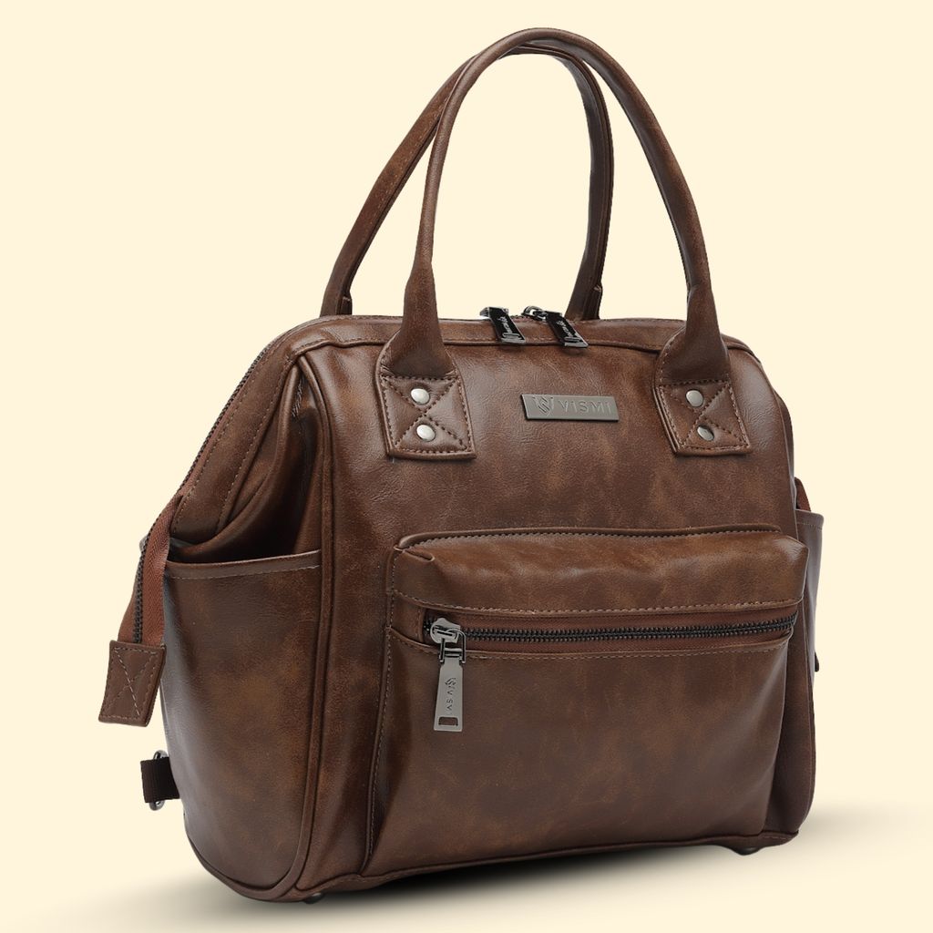 Women Handbag Pu Leather Crossbody Sling Bag Stylish Office Bag Lightweight Water Resistant Satchel Shoulder Bag With Detachable Strap