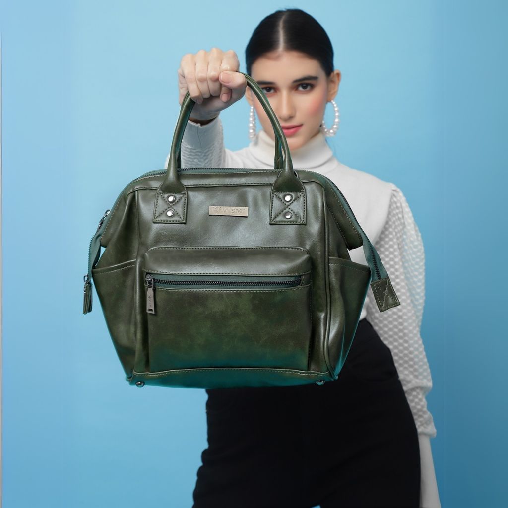 Women Handbag Pu Leather Crossbody Sling Bag Stylish Office Bag Lightweight Water Resistant Satchel Shoulder Bag With Detachable Strap