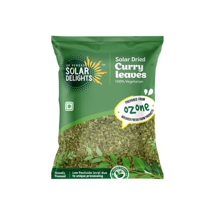 DR. RENGA'S SOLAR DELIGHTS Solar Dried Curry Leaves | Karuveppilai for Cooking | Dehydrated Curry Patta | Natural Karipatta Leaves | 100g