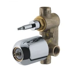 Kolab Rose Gold Exposed Parts of Single Lever Concealed Divertor Mixer 6 Outlets