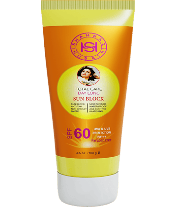Shahnaz Husain Total Care Day Long Sun Block - SPF-60 - 100 gm
