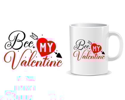 Bee My Valentine Mug - Romantic Gift Bee My Valentine Mug - Romantic Gift