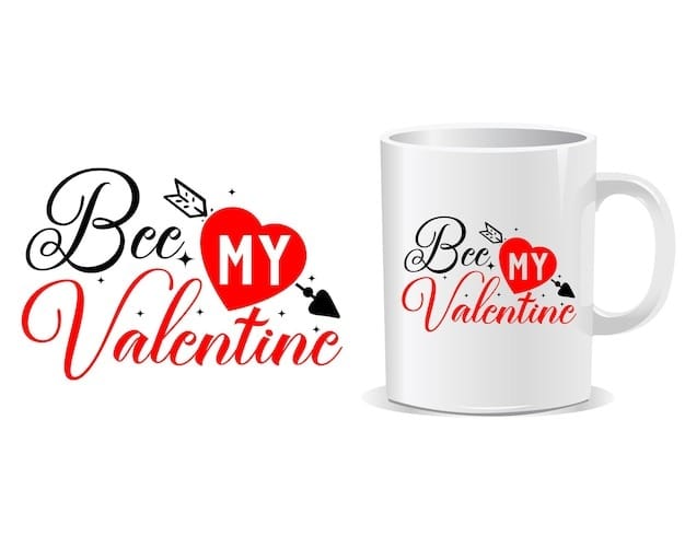 Bee My Valentine Mug - Romantic Gift