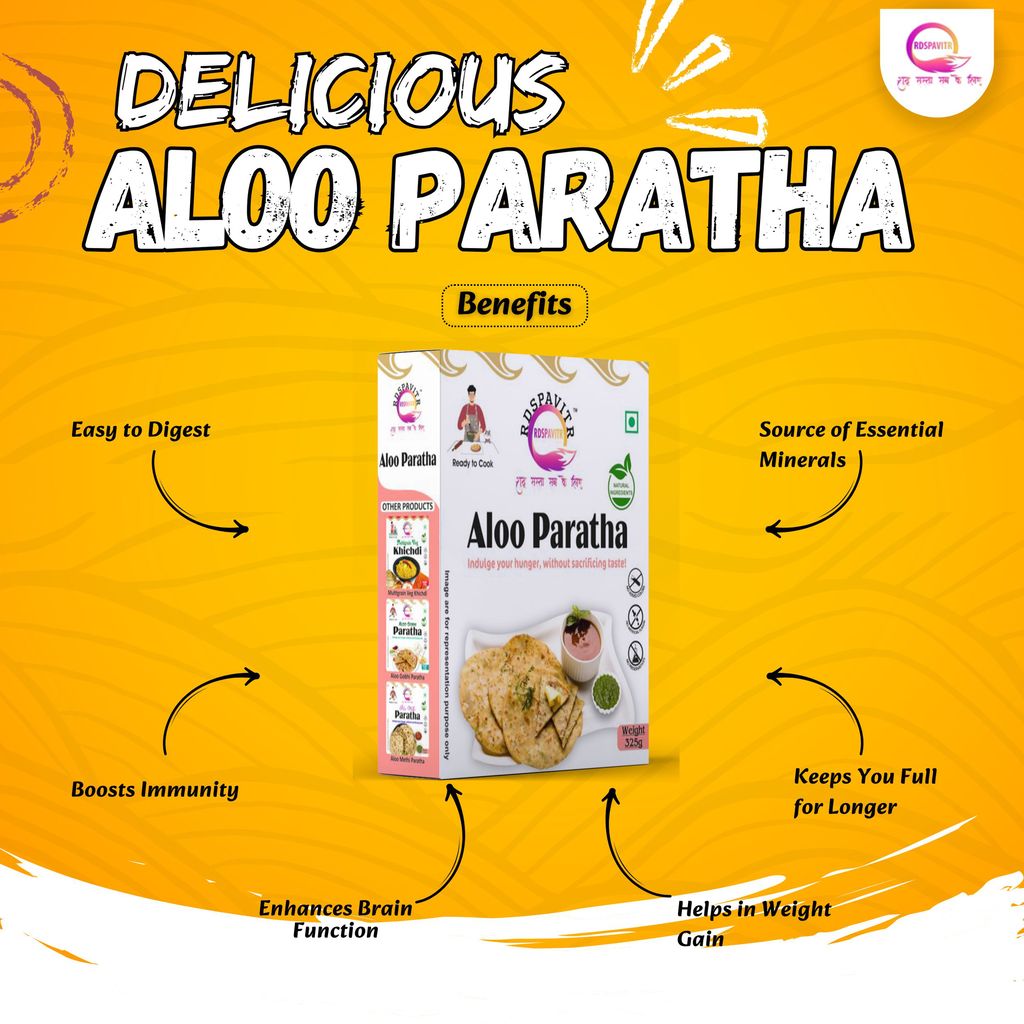 Aloo Paratha | Paratha Premix 300 Gm, Peanut Chutney 50g and Mix Pickle 50g | Made With Natural Ingredients | Taste of Bihar