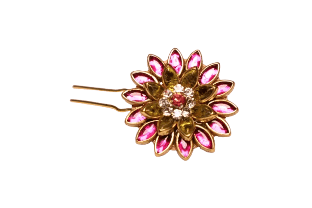 Floral Stone Studded Hair Pin