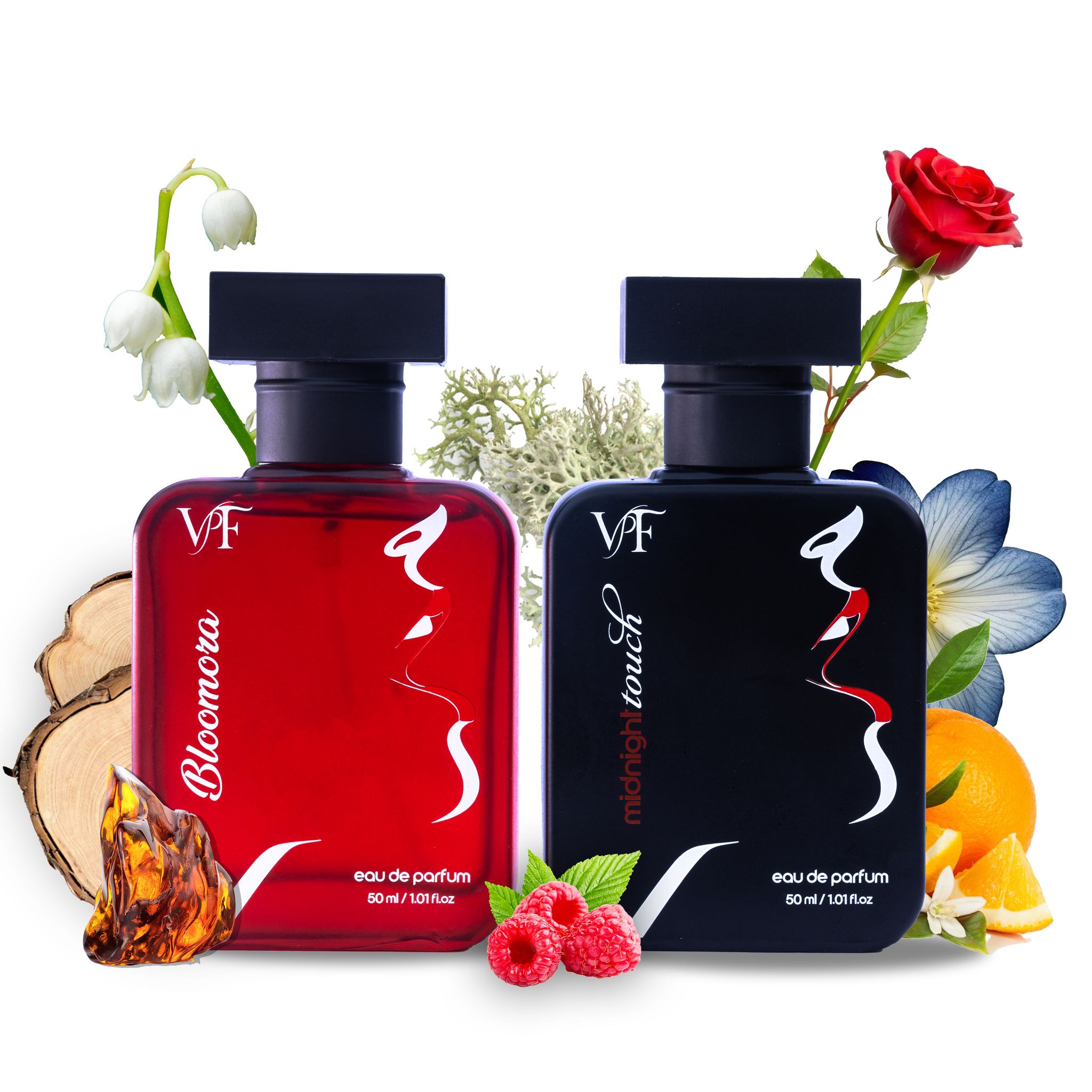 VPF Perfume for Women, 2x50ml | Ladies Perfume | Luxury Perfume Long Lasting Smell | Eau de Parfum | Floral & Fruity Fragrance Scent