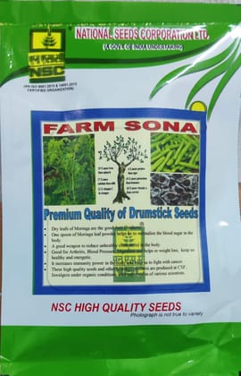 NSC Farm Sona Premium Drumstick (Moringa) Seeds - High Yield NSC Farm Sona Premium Drumstick (Moringa) Seeds - High Yield