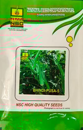NSC Bhindi (Okra) Seeds – Pusa-5 TL Variety (10g Pack)