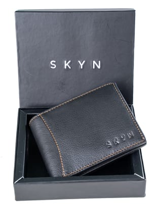 SKYN Luxury Men’s Leather Wallet | RFID Protection | Bifold with Multiple Slots & Cash Section | Gift Box