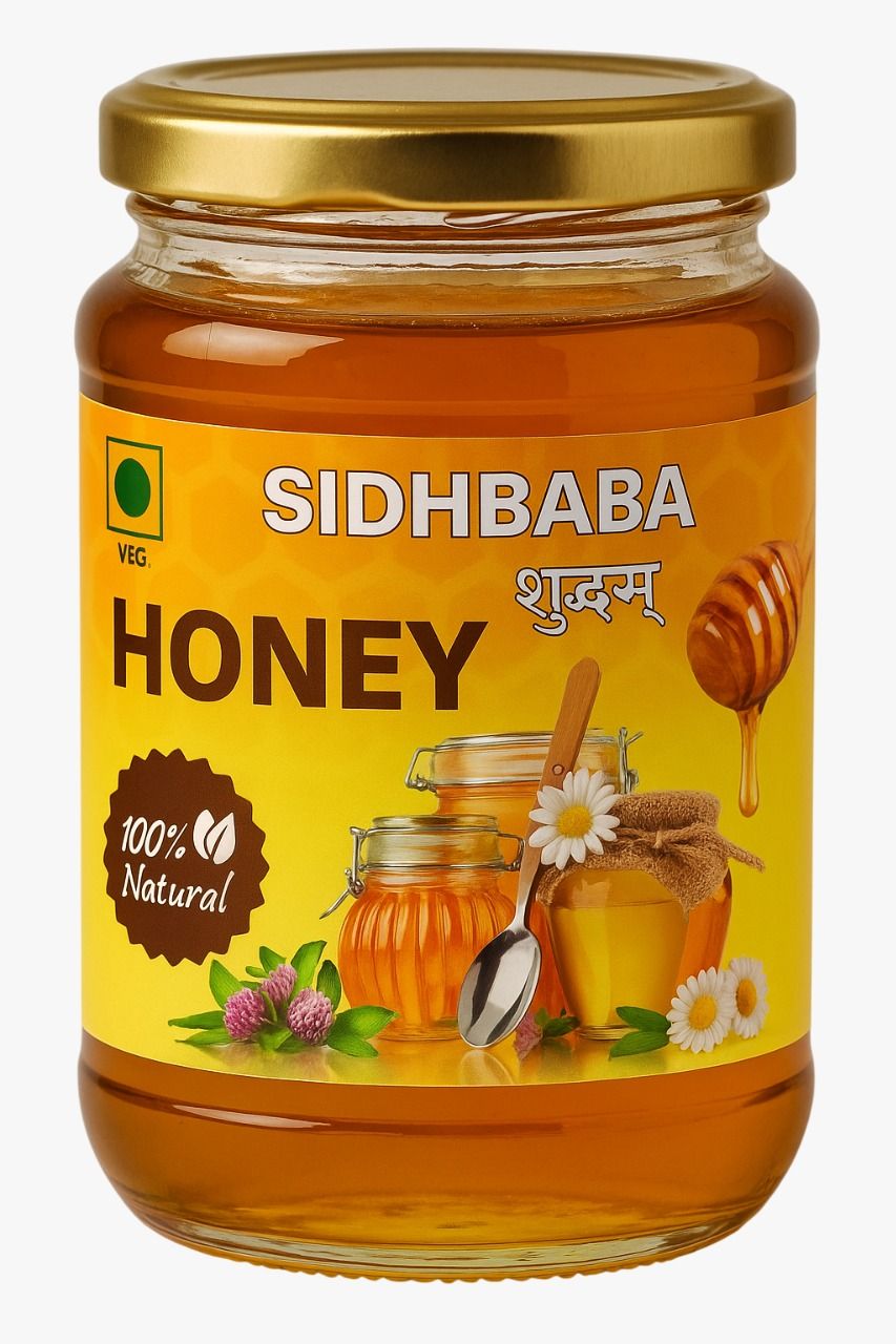 Sidhbaba100% Pure & Natural Honey - Golden Goodness for Health & Wellness