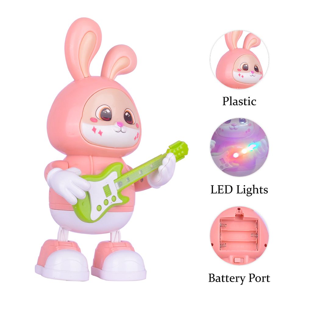 Dancing Rabbit Toy | Dancing Bunny Toy | Dancing Easter Bunny Toy | Rabbit Dancing Toy | Rabbit Guitarist Toy | Kids Toys | Children's Toys | Toys For Kids | Dancing Toys | Electronic Toys | Cute Rabbit Dancing Toy