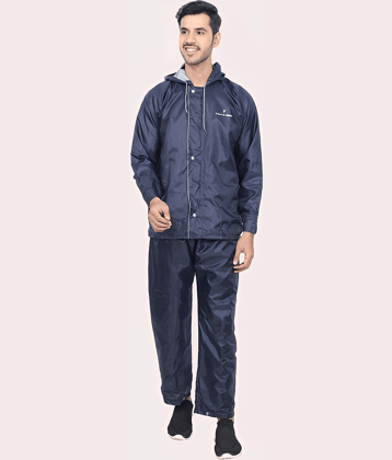 PP Kurtis Blue Polyester Men's Rain Suit ( Pack of 1 )