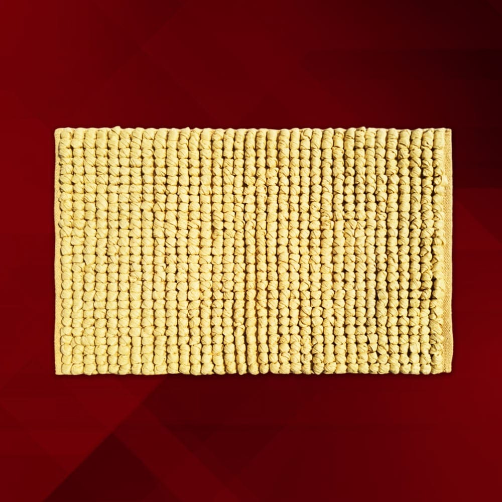 Natural Fiber Textured Bath Mat & Doormat | Absorbent & Durable Home Floor Rug