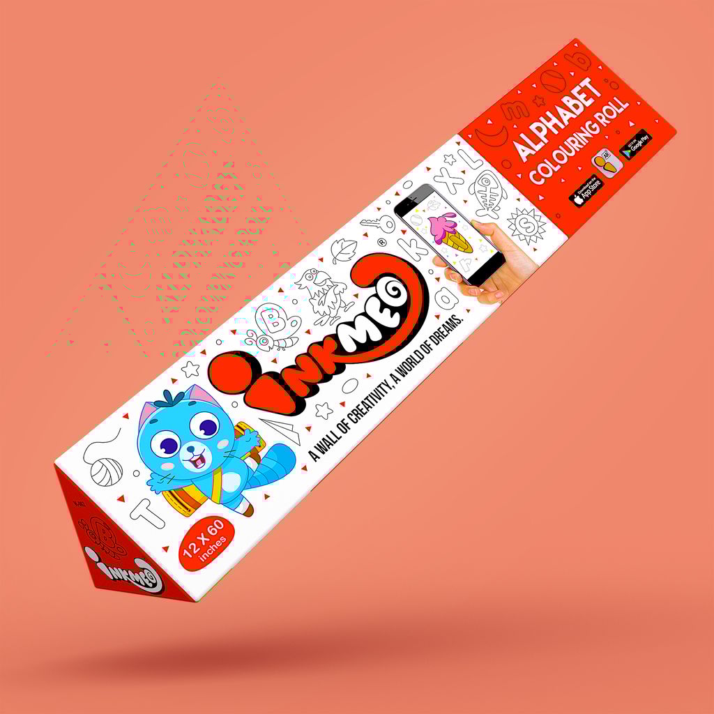 Alphabet Reusable Wall Colouring Roll (12 Inch) - AR Educational Journey