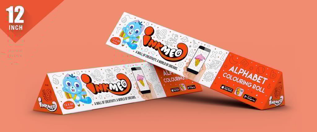 Alphabet Reusable Wall Colouring Roll (12 Inch) - AR Educational Journey