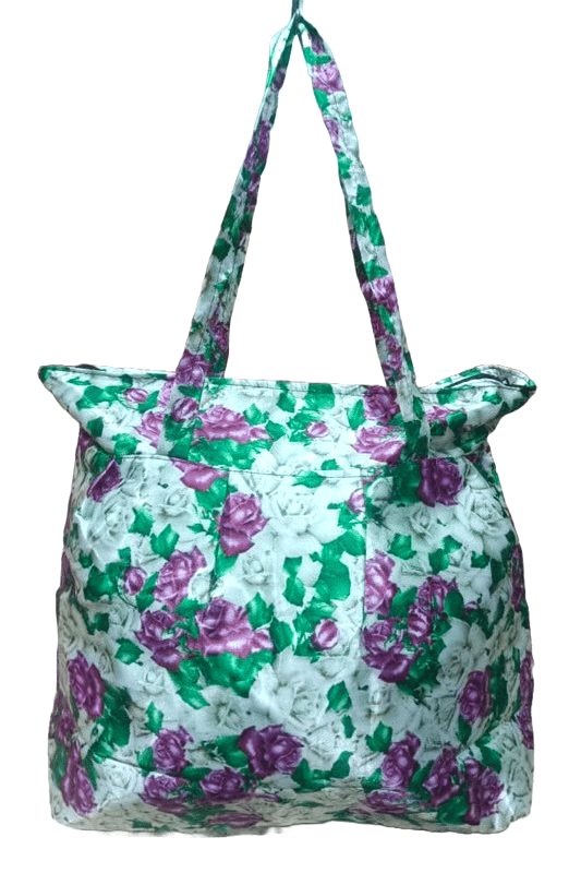 Chic Floral Rose Print Women's Fabric Tote Bag - Spacious & Stylish Shoulder Bag