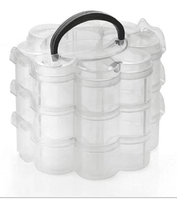 Dinely Plastic White Multi-Purpose Container ( Set of 1 )