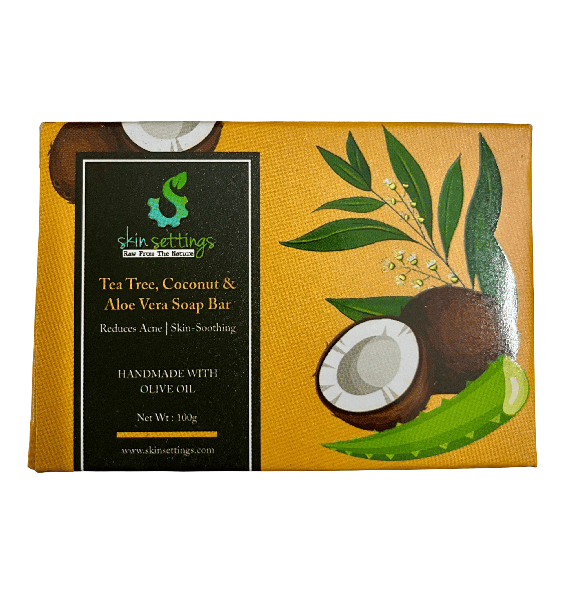 Skin Settings Tea Tree, Coconut & Aloe Vera Soap Bar