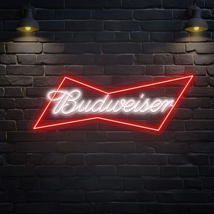 Budweiser Classic LED Neon Sign - Iconic Beer Brand Light for Bars & Decor Budweiser Classic LED Neon Sign - Iconic Beer Brand Light for Bars & Decor