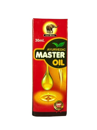Ayurvedic Master Oil 30 ml × 3 | Powerful Herbal Blend for Arthritis, Sprain & Backache, Herbal Massage Oil, Pack of 3 