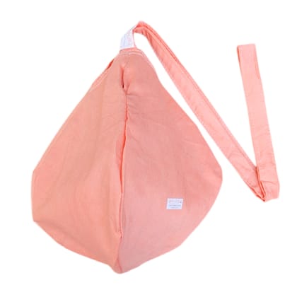 Mayapuri Pure Cotton Japa Mala Bag – Beads Bag / Chanting Bag with Zip Pocket & Sakshi Mala Counter | Durable & Comfortable for Daily Puja, Meditation & Mantra Chanting (Pale Salmon, Pack of 1)