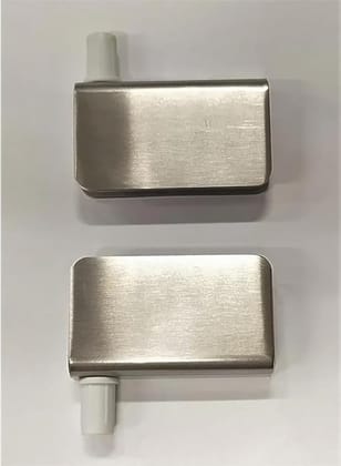 ADISON Pivot Glass Hinges, 8mm, Set of 2, Stainless Steel Cabinet Hardware Set Durable Design for Smooth Operation, Perfect for Modern cabinetr