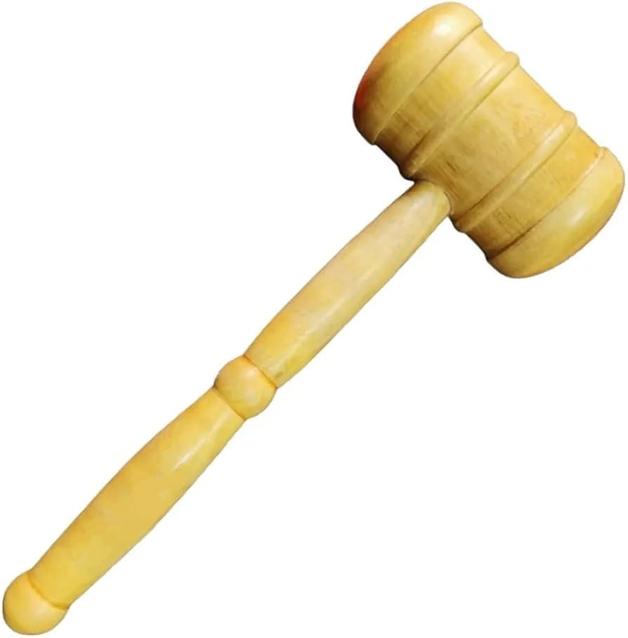 Teknaxo | Cricket Bat Mallet Pro Cricket Bats Wooden Mallet Hammer, Long Handle Knocking Mallet Bat Hammer, Wooden Mallet