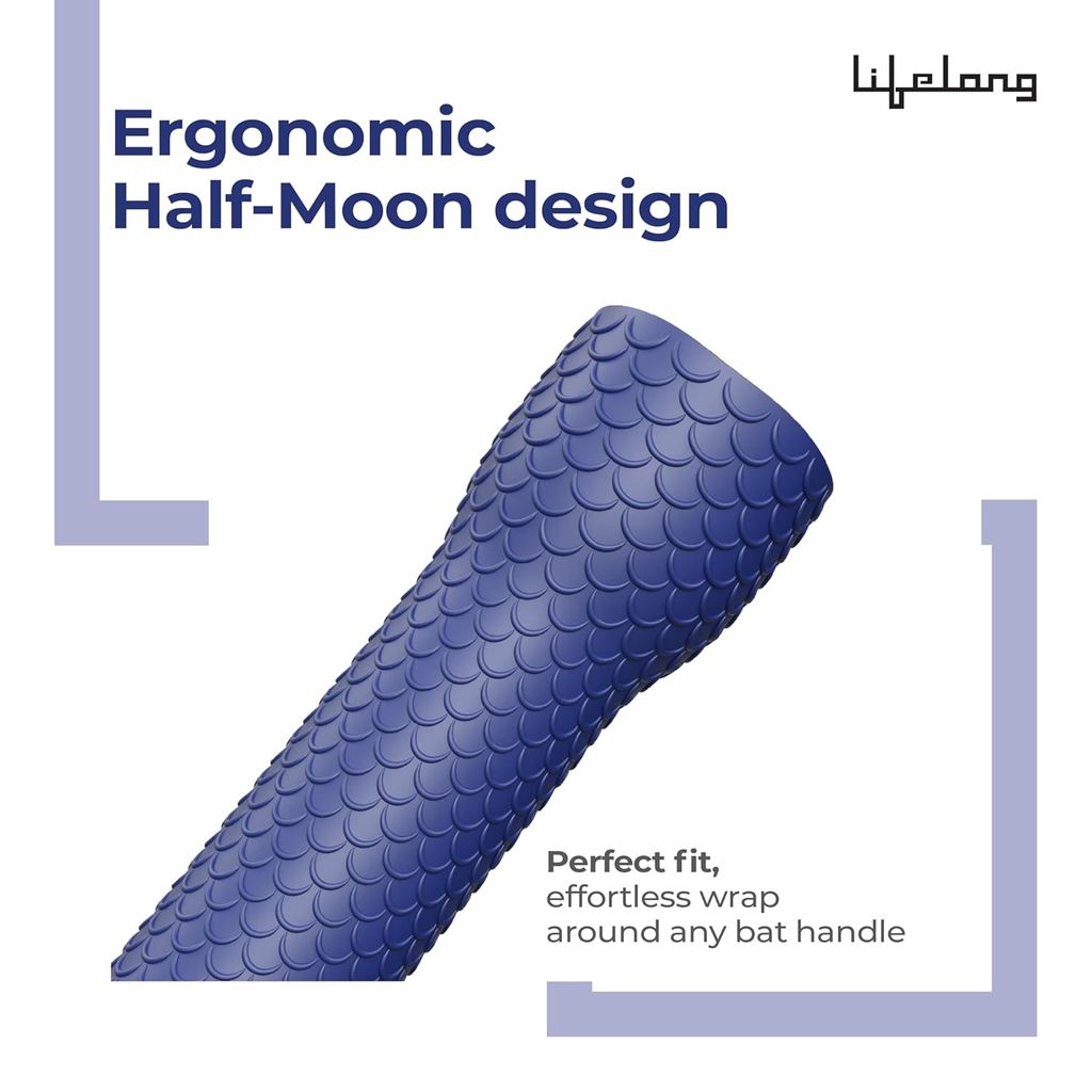Teknaxo | Bat Grip| Ring Texture | Ergonomic Design | Easy Wrap | Soft Rubber Grip for Better Cricket Swing | Durable, Bat Grip for All Cricket Players
