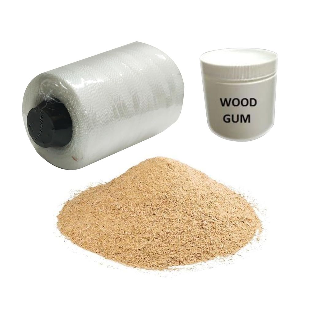 VR3 INTERNATIONAL | Bat Repair Thread 500 Mtr, Wood Glue, Wood Dust (Combo Pack) (Nylon Thread, 500 Mtr)