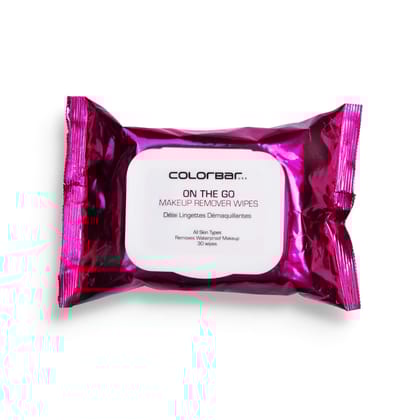 Colorbar On The Go Makeup Remover Wipes, 30 Wipes