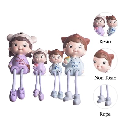 Family Miniature Statue with Bear Cap | Showpiece Statue | Best Gift Items | Gift Ideas For Women | Gift Ideas For Men | Best Family Gifts | Unique Gifts Family | Good Family Gifts