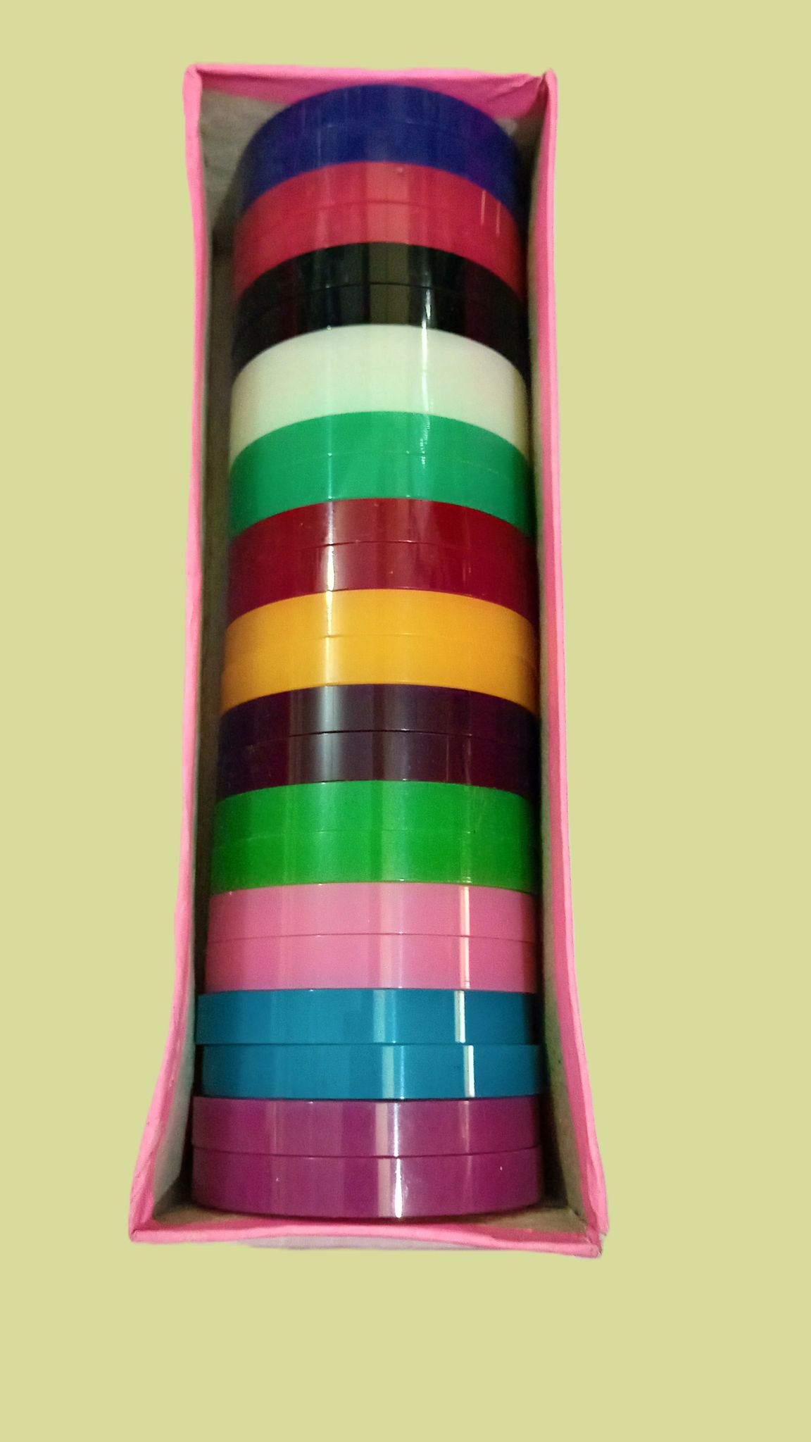 Plastic Flat 2 Cut Bangles Box "For Thread Work"