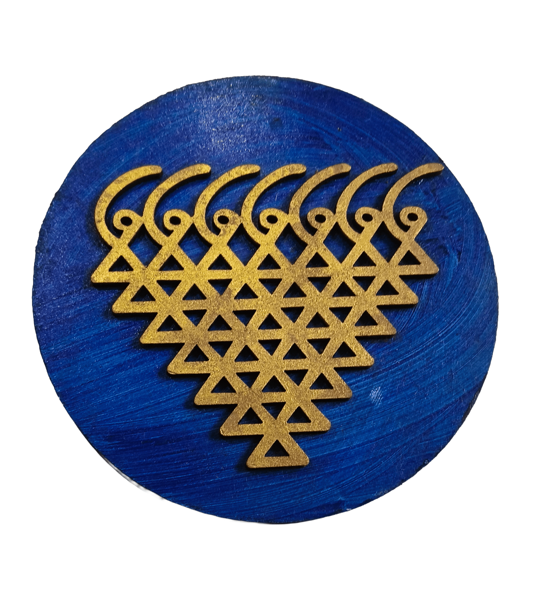 Handcrafted Wooden Mata Saraswati Yantra Décor Cum Fridge Magnet - Bring Divine Wisdom and Positive Energy into Your Space
