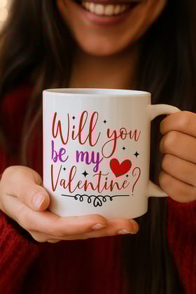 Will You Be My Valentine Ceramic Coffee Mug - Romantic Love Gift for Him/Her Will You Be My Valentine Ceramic Coffee Mug - Romantic Love Gift for Him/Her
