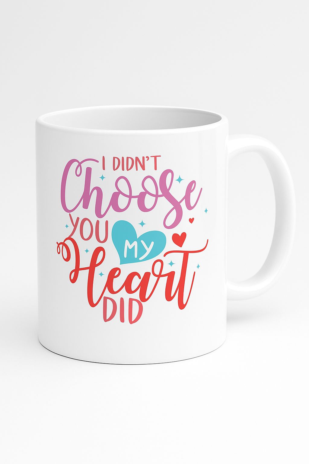 Romantic 'My Heart Did' Love Quote Ceramic Coffee Mug Gift for Couples