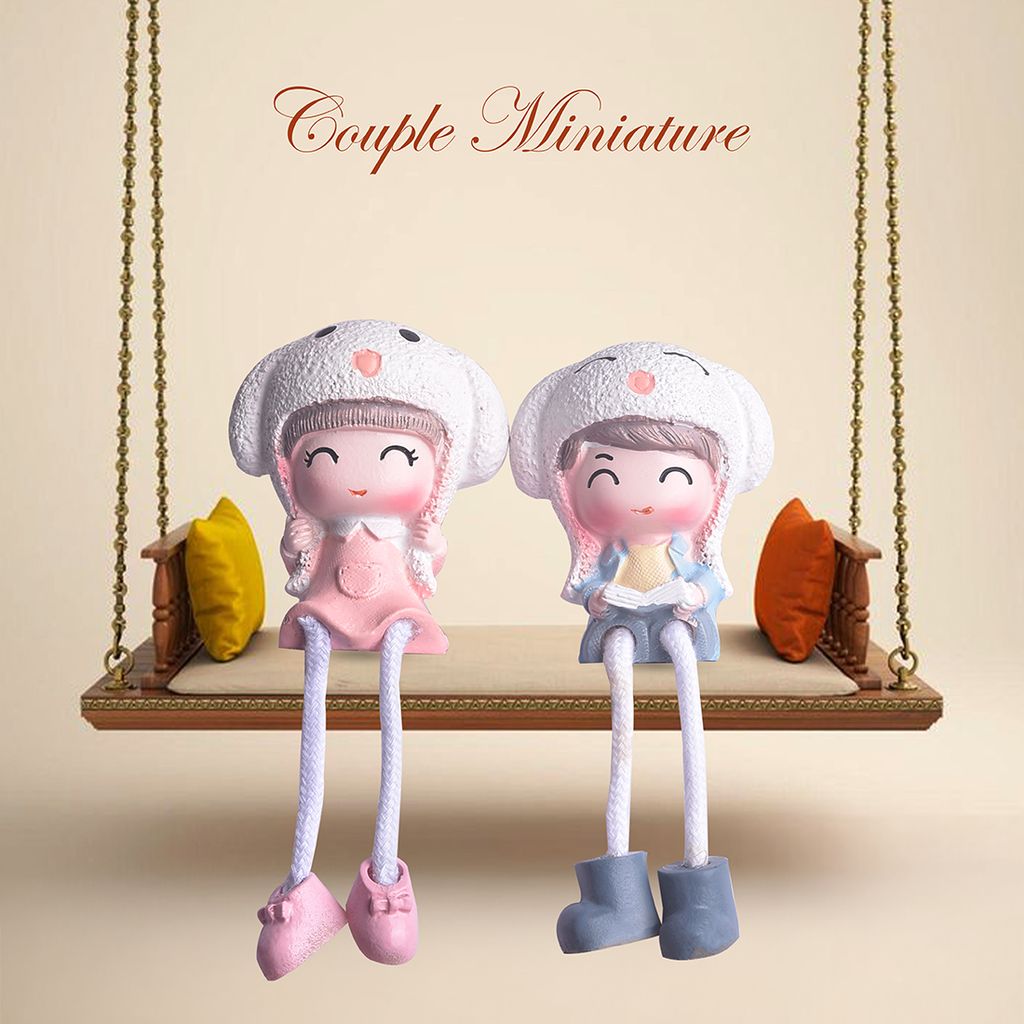 Love Miniature Idol with Heart | Velantines Day Gift | Love Sculpture | Couple Figurines | Loving Couple Figurines | Wedding Couple Figurines | Couple Statue